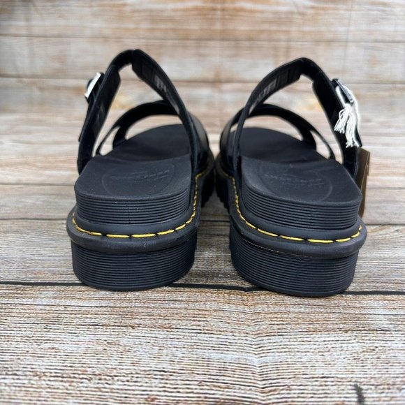 Dr Martens Ryker Slide Sandals Men Size 13 Leather Strap Sandals AWOO4 - NEW main image 5